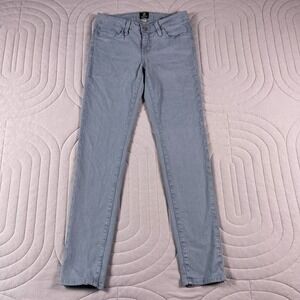 Just Black Denim Jeans Women 27 Light Wash Skinny Stretch Made USA Mid Rise